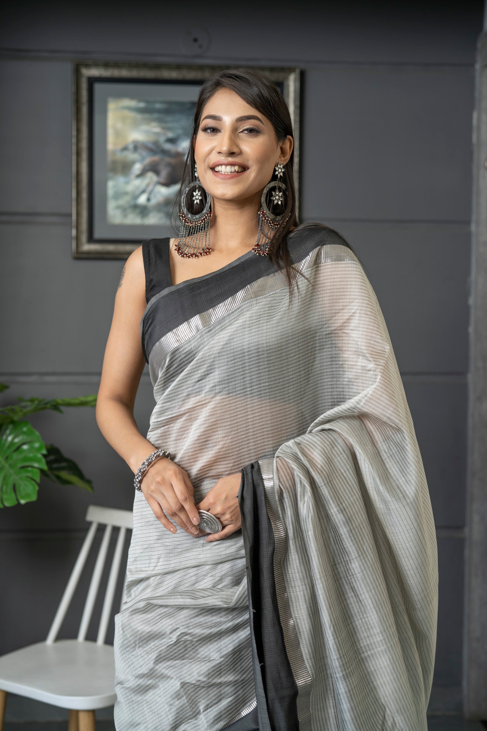 Isha Borah Maheshwari Handloom Saree Maahishmati Sarees