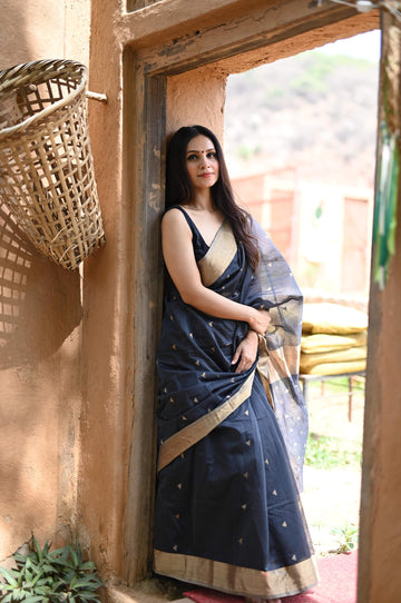 Chhavi - Maheshwari Handloom Silk Saree