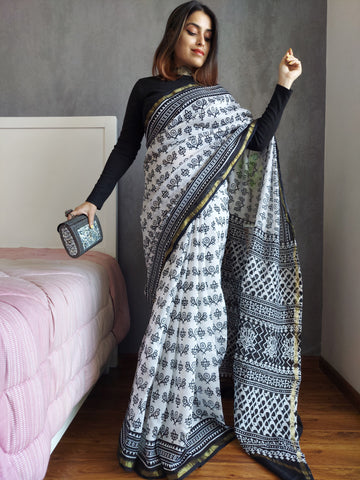 Do Chidiya Silk by Cotton Saree by Maahishmati Sarees