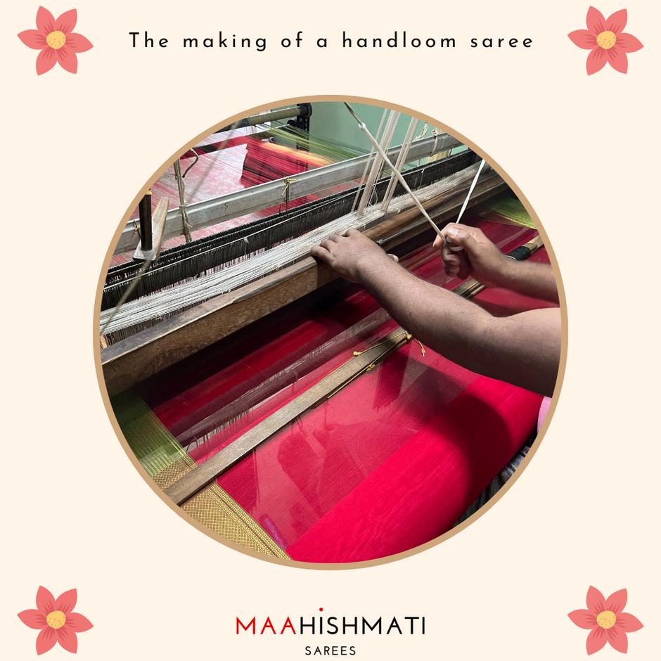 Chanderi Making Maheshwari and Chanderi Handloom Sarees: A Journey Through Time, Threa