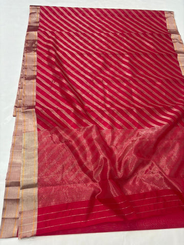 Shreya - Chanderi Handloom Pattu (Silk by Silk) Saree