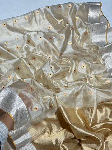 Raveena - Chanderi Handloom Pattu (Silk by Silk) Saree