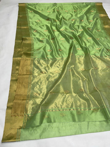 Raveena - Chanderi Handloom Pattu (Silk by Silk) Saree