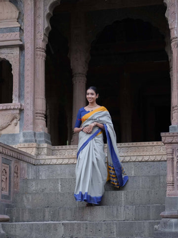 Shreya - Maheshwari Handloom Silk Saree