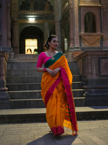 Ambika - Maheshwari Handloom Silk Saree