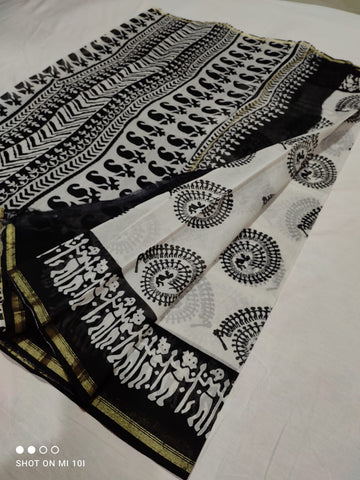 Apsara Chanderi Silk by Cotton Saree