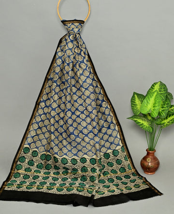 Hand-block Printed Silk - Cotton Dupatta