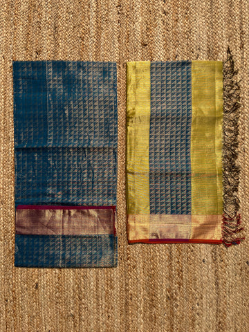 Niesha - Maheshwari Silk by Cotton Suit Fabric - 2 Piece - Kurti & Dupatta