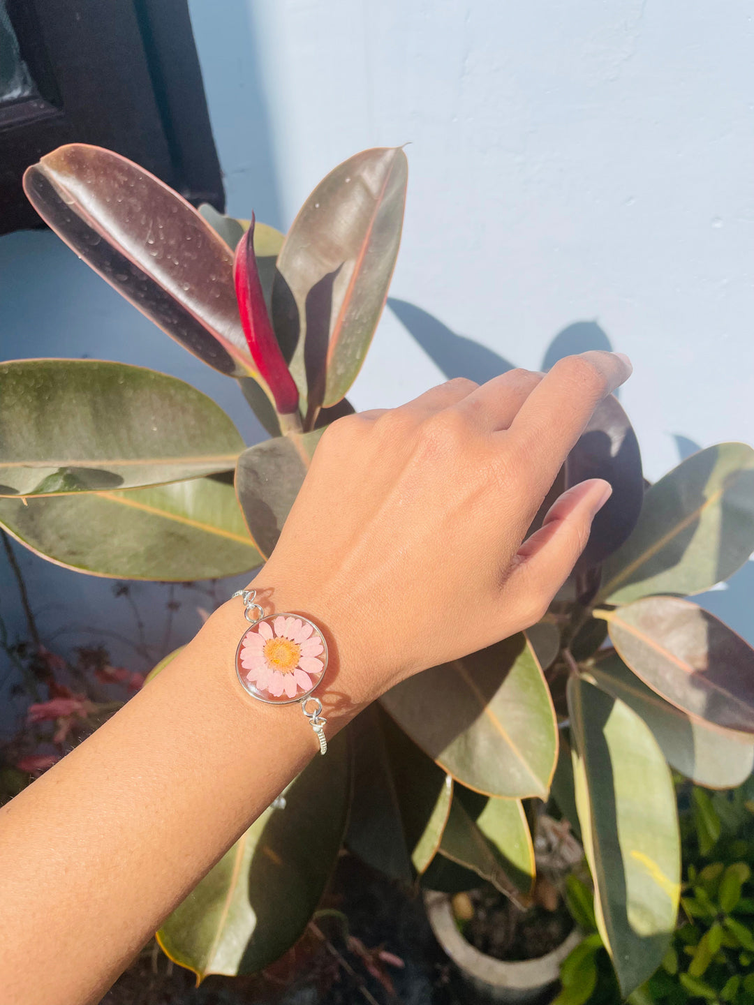Floral Bracelet - Handmade Resin Art Jewellery