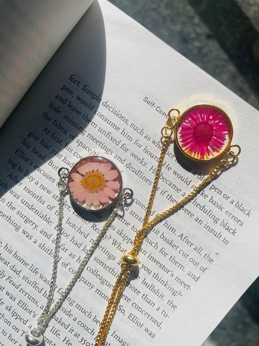 Floral Necklace - Handmade Resin Art Jewellery
