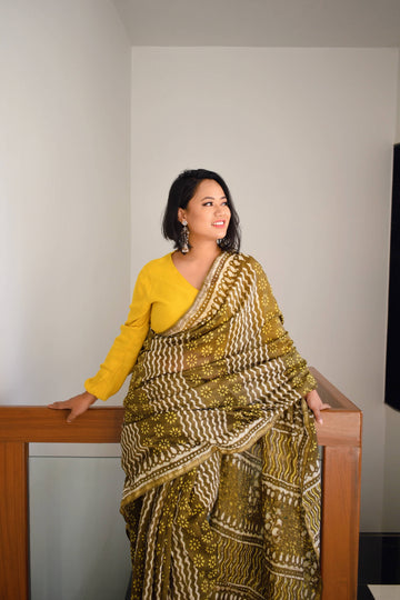 Hamjali - Chanderi Silk by Cotton Saree