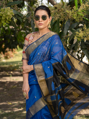 Maheshwari Saree Handloom Silk Saree -Jayshree- Maahishmati Sarees