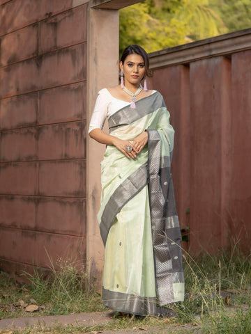 Maheshwari Saree Handloom Silk Saree -Laura- Maahishmati Sarees